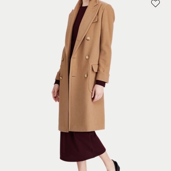 Polo Ralph Lauren made in Italy camel hair coat - Picture 5 of 8